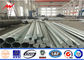 10-500kv Electrical Galvanized Steel Pole / durable transmission line poles تامین کننده