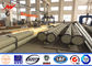 ASTM A123 220KV 12M Multi Side Bitumen Galvanised Steel Poles For Power Distribution تامین کننده