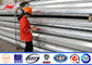 Outdoor Galvanized Steel Transmission Line Poles 15M 15 KN 355 Mpa Yield Strength تامین کننده