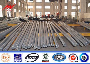 30ft قطب برق گرم غوطه ور شدن گالوانیزه و رنگ پوستر برای خط انتقال تامین کننده