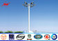 Octagonal Stadium Football High Mast Tower Light Pole Custom 30M For Seaport تامین کننده