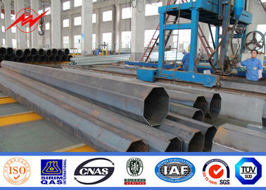 قطب خدمات برق OEM 10 متر ارتفاع 2.75 میلی متر ضخامت شکل هشت گوشه 1.5 متر براکت تامین کننده