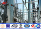 95FT NGCP Philippines Hot Dip Galvanization Steel Power Poles AWS D 1.1 تامین کننده
