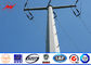 115KV 75Feet Tapered Round Steel Utility Power Poles / Galvanized Steel Pole تامین کننده