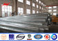 Galvanized Electrical Steel Power Pole 1mm to 30mm Thickness , Polygonal Or Conical Shape تامین کننده