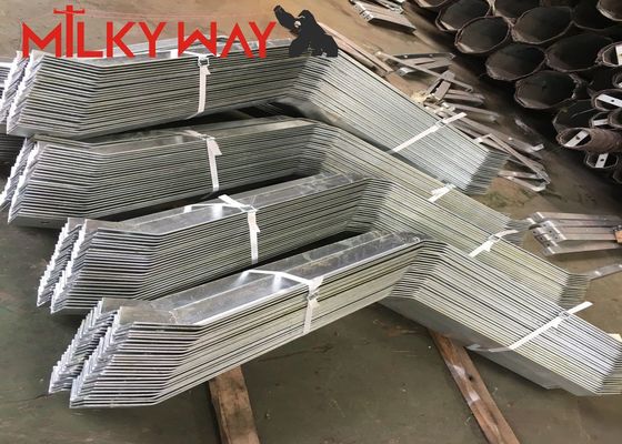 16 متر 18 متر ارتفاع مخروطی قطب برق 5 میلی متر ضخامت ASTM A123 Galvanization Standard تامین کننده