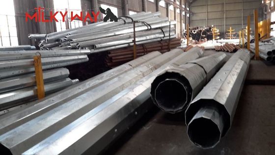 33kv خط انتقال قطب خدمات فولادی برای پروژه های ساخت خط برق تامین کننده
