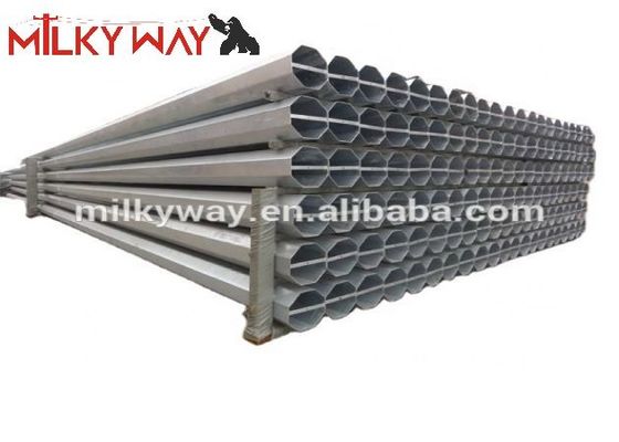 12M 16KN قطب الکتریکی لوله ای فولادی برای پروژه انتقال خط توزیع برق تامین کننده