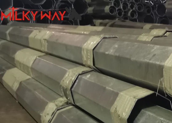 14 متر کلاس3 کلاس4 قطب فولادی گالوانیزه برای خط انتقال 33kv تامین کننده