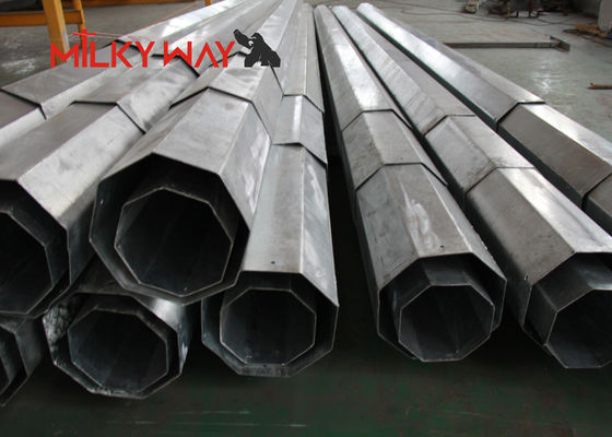 قطب توبولار فولادی 30ft 35ft برای پروژه خط توزیع الکتریکی تامین کننده