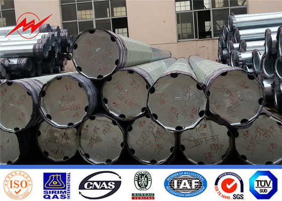 قطب برق فولاد لوله ای 138KV برای خط انتقال برق 1 میلی متر تا 36 میلی متر تامین کننده