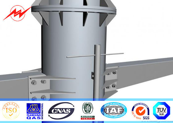 قطب برق برق گالوانیزه 11M برای خط انتقال سربار