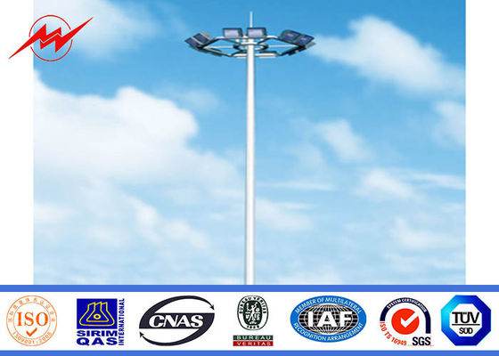 فرودگاه در فضای باز 25M 6 لامپ High pole pole with lifting system