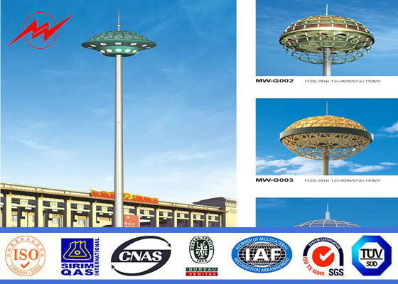 30 متر Q345 با قطر بالادستی گالوانیزه سفارشی شده با سیستم های بلند بلند