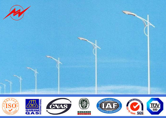 نورپردازی پارک 10M تک قطر فولاد گالوانیزه Q345 مواد