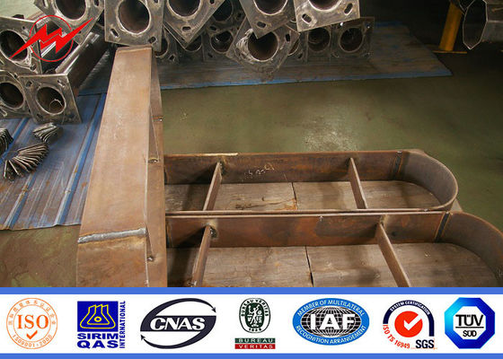 35m polygonal high mast pole sports center lighting with lifting system