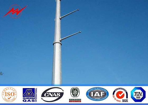 Q345 butrial type electric power pole 2.75mm for 110kv power distribution power substation