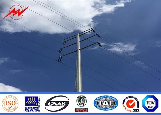 138KV octagonal galvanization electrical power pole for electrical transmission
