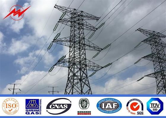 Galvanization Single Circuit Steel Electrical Power Pole For Transmission