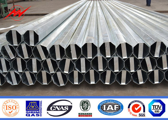 NGCP 8 Sides 30FT Steel Utility Pole for 69KV Electrical Power Distribution
