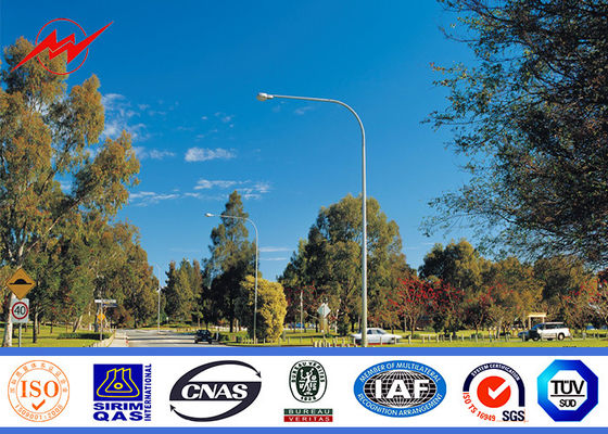  Approved Golden 5-30 m Street Steel Solar Light Poles With Painting