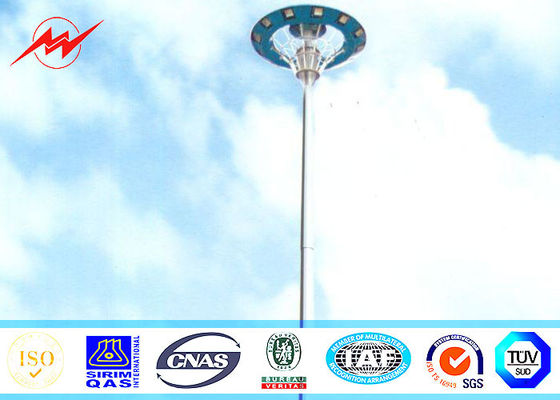 20M Height HPS Plaza High Mast Tower , Commercial Outdoor Light Poles