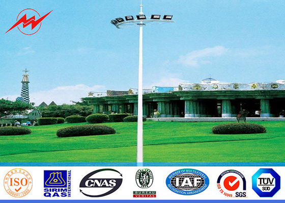 Three sections 20M Octagonal High Mast Pole with platform no electric rasing system