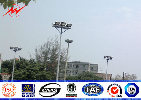 Large outdoor areas 25M High Mast Pole with different head frame type