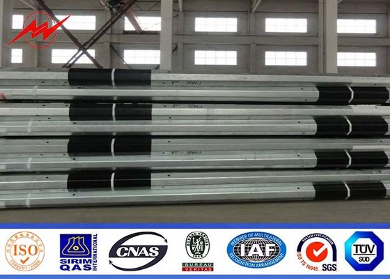 12sides 25ft 69kv Steel Utility Pole for Power Distribution structures with climbing rung