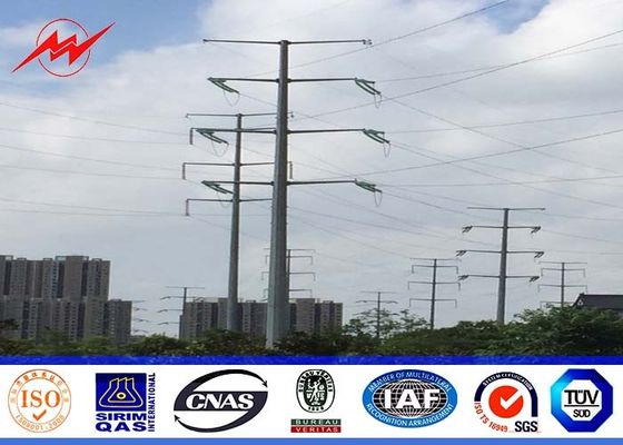8M multisided 300kg load 3mm thickness Steel Utility Pole for Pakistan SPA Electricity project