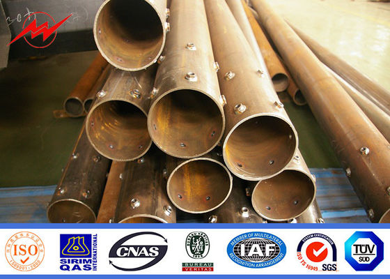 Galvanized Tapered 30m High Mast Light Pole , Residential Outdoor Light Poles