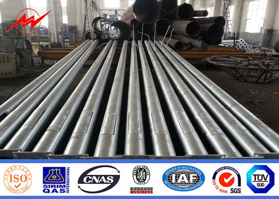 10m Single Arm Square Parking Lot Flood Light Pole Toll - Station LED Light Pole