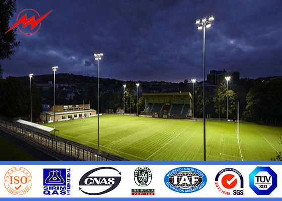 35m Multi - Pyramidal High Mast Pole Sports Light Poles Conoid Poly