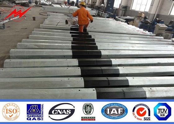 11.8m 2.5kn Load Electrical Power Pole 90% Welding Surface Treatment