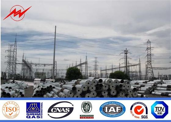 80FT 90FT 100FT Galvanized Mono Pole Tower Steel Monopole Transmission Tower