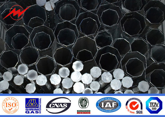 ISO Standard Q345 12m Electrical Power Pole For Power Distribution