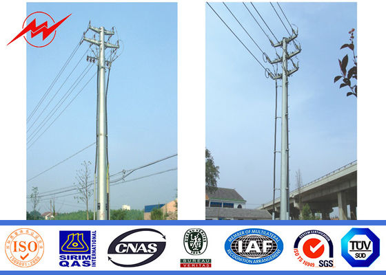 110kv 25m Round Steel Utility Pole For Electrical Power Transmission