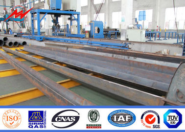 60FT 70FT 75FT 1200kg ستون های فولادی گالوانیزه برای خطوط برق انتقال