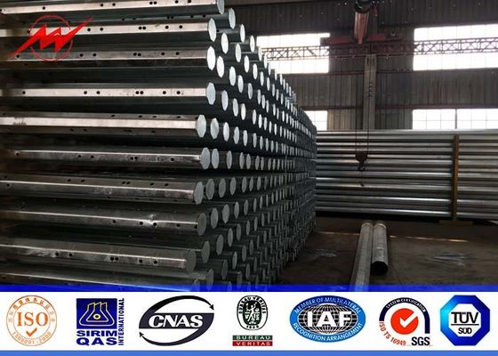 Q460 69kv 45FT Philippines NEA Galvanised Steel Poles AWS 1.1 Welding Standard