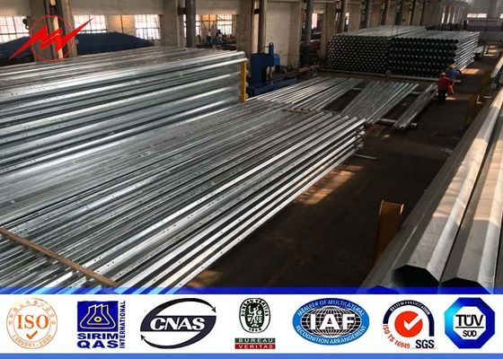 SF 1.8 14m 1000 DAN Steel Utility Pole Gr 65 Material With 460 Mpa Strength