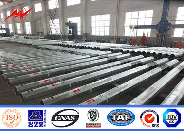 10MM قطب های متال توزیع گالوانیزه 69kv فیلیپین های سنتی