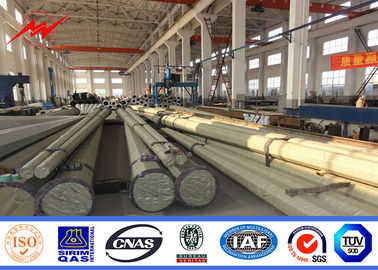 قطب های انتقال برق 11 متری از فولاد Q345 با گالوانیزه 80-100μM