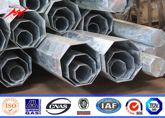35 FT Galvanized Steel Tubular Pole 69 Kv Steel Transmission Poles Pakistan Standard
