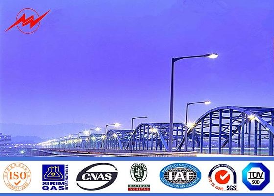 School / Villas Steel High Mast Street Lamp Pole With Drawing 30 ft Height