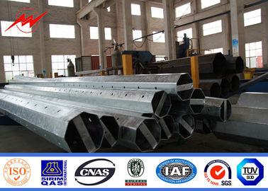 قطب های انتقال برق 11 متری از فولاد Q345 با گالوانیزه 80-100μM