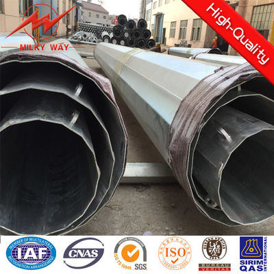 Outdoor Gr65 Dodecagonal 24m 20KN Steel Power Pole for Power Transmission