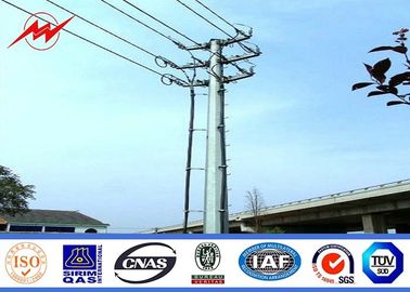 50ft 60ft 70ft قطب چراغ بلند است که برای انتقال 69kv گالوانیزه شده