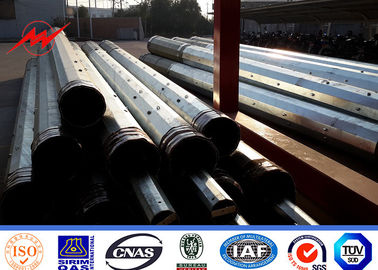 10 Kv - 550 Kv فولاد گالوانیزه قطب 1200 کیلوگرم وزن بار 8/12 طرف