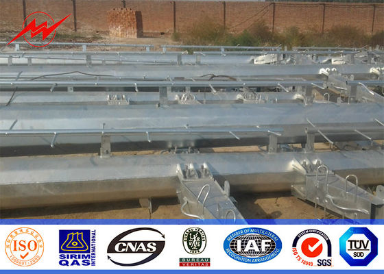 33kv خط انتقال خط گالوانیزه فولاد فولاد سودمند قطب تلسکوپی الکتریکی الکتریکی
