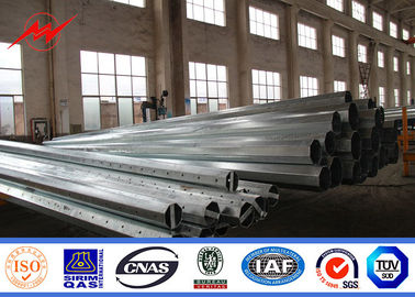 قطب انتقال برق فولاد الکتریکی 70-120FT قطب انتقال برق فلزی 1200kg